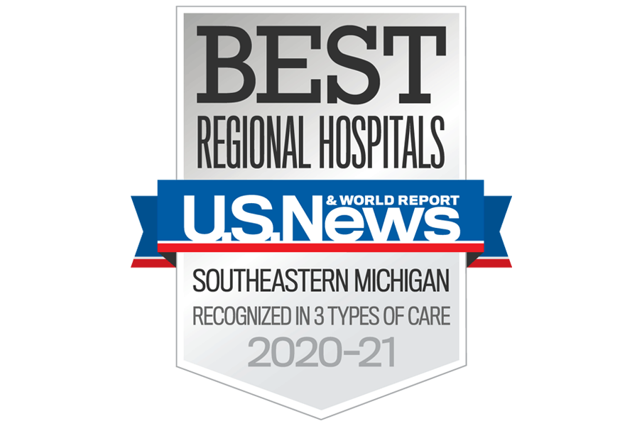 US News & World Best Regional Hospitals SE Michigan 2020-21