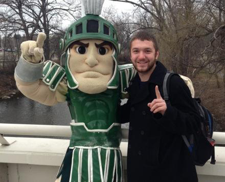 Trevor Thompson, MSU student stroke survivor