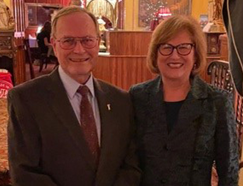 Chuck Grundstrom with Current Board Chair Lori Pray