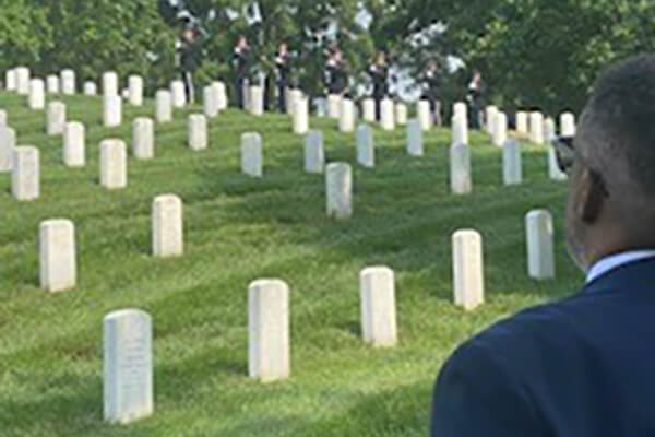 James Butler III, Arlington Cemetery, May 2022