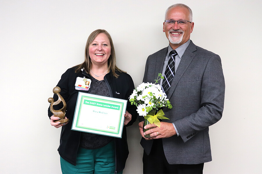 Mary McClain and CNO Monte Malek DAISY Award - May 2023