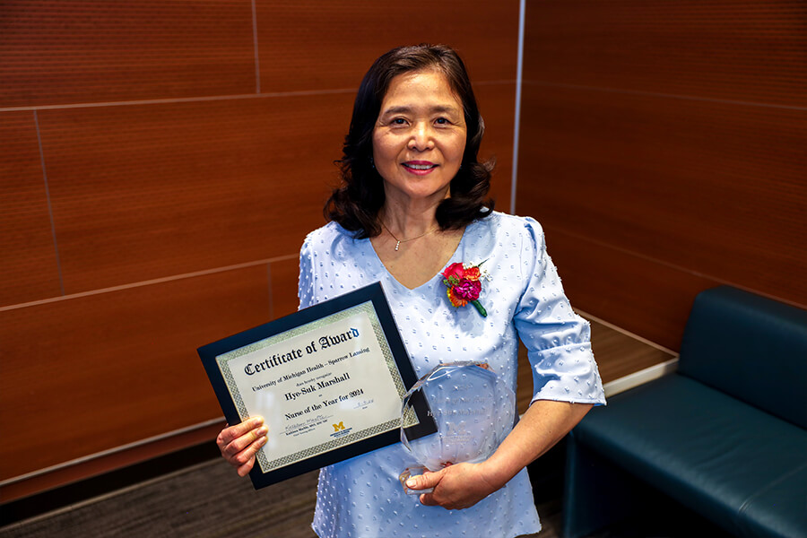 Hye-Suk Marshall, R.N., Nurse of the Year award - Nurses Week May 2024