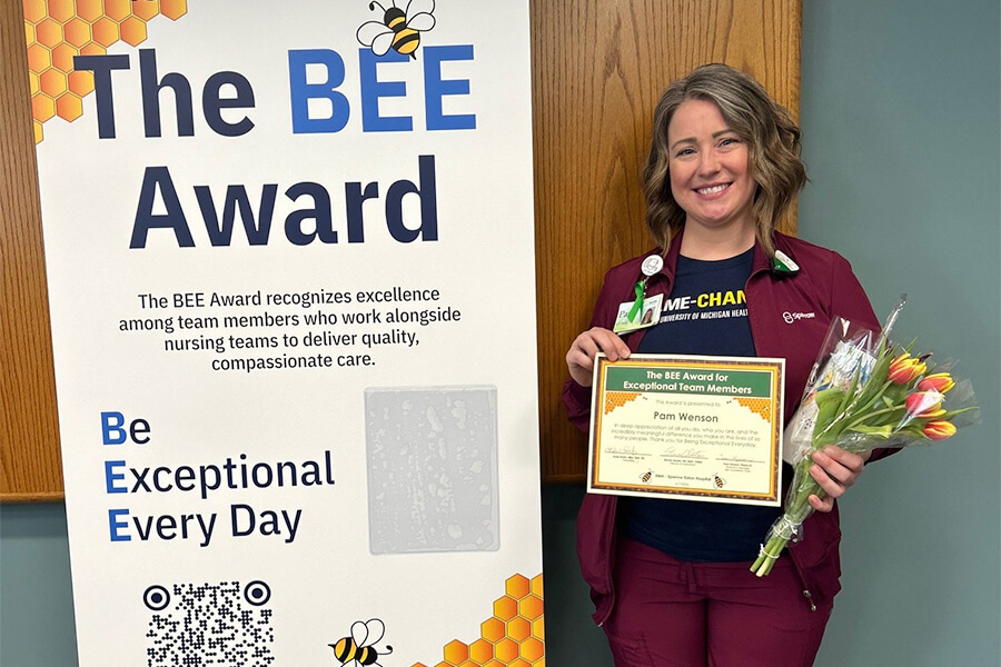 UM Health-Sparrow Eaton BEE Award - Pam Wenson - June 2024 UM Health-Sparrow Eaton BEE Award - Pam Wenson - June 2024
