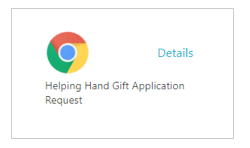 Helping Hands Gift Application Request Helping Hands Gift Application Request