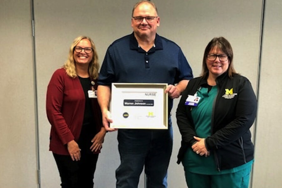 Warren Johnson UM Health-Sparrow Eaton - 2025 Nurse of the Year Warren Johnson UM Health-Sparrow Eaton - 2025 Nurse of the Year