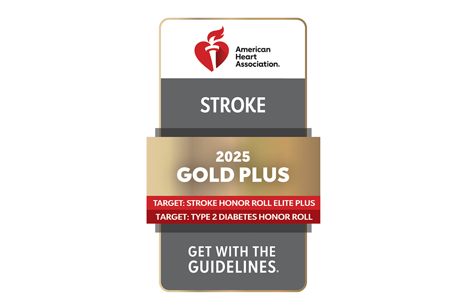 AHA Stroke Get with the Guidelines Award - Gold Plus 2025  AHA Stroke Get with the Guidelines Award - Gold Plus 2025