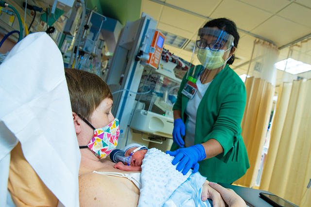 NICU mother and child