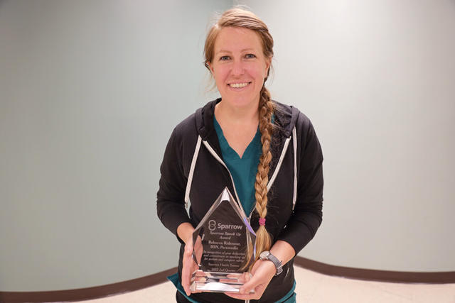 Speak-Up Award Rebecca Ridenour, Oct. 202