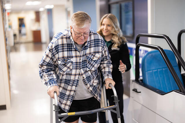 Mary Free Bed Carousel - Man with Walker Mary Free Bed Carousel - Man with Walker